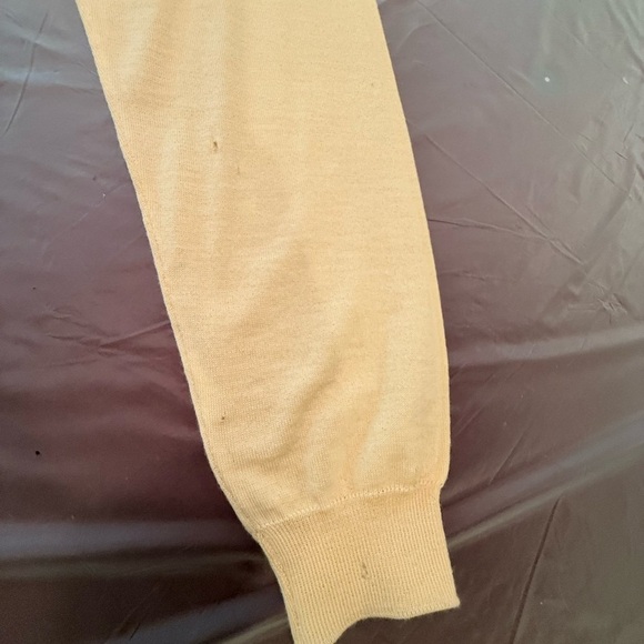 Bobby Jones 100% Merino Wool Yellow V-Neck Golf Sweater Size Large MSRP $225 - Picture 9 of 10